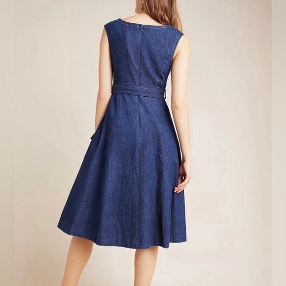 Hope for Flowers by Tracy Reese Denim Dress with Petticoat - Picture 2 of 10